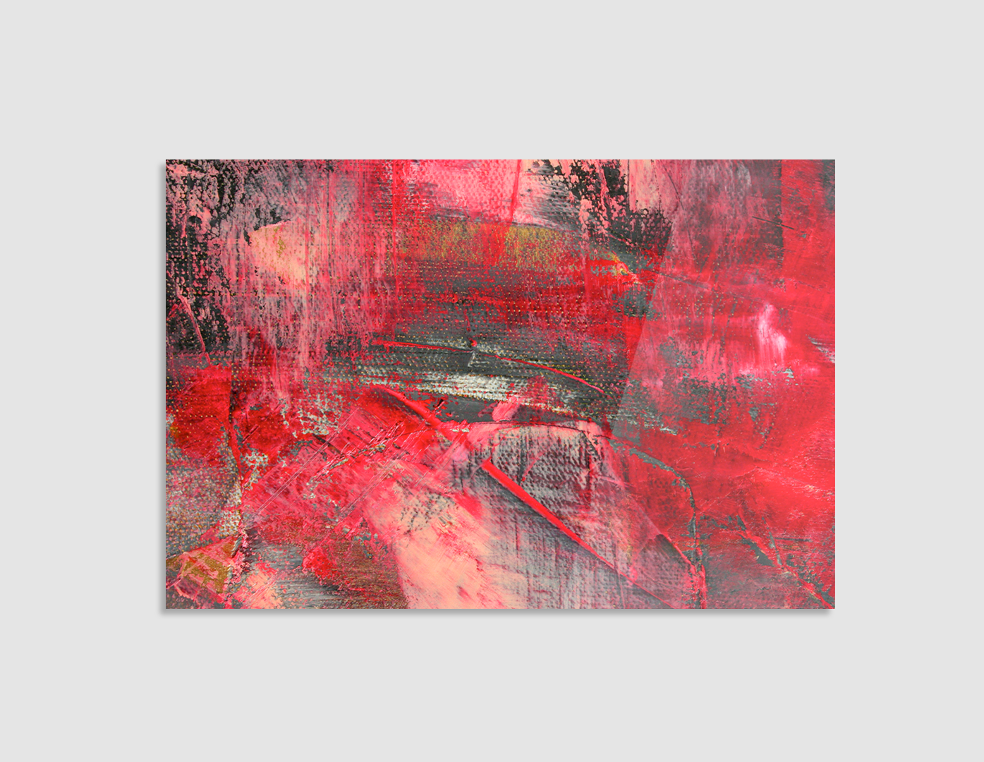 PINTURA ABSTRACTA ROJA