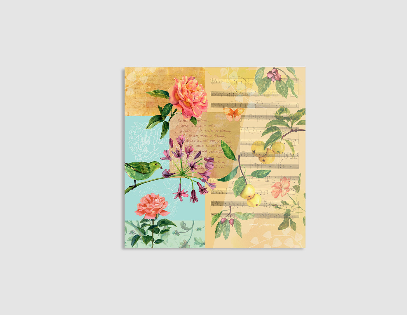 TAPIZ CON FLORES