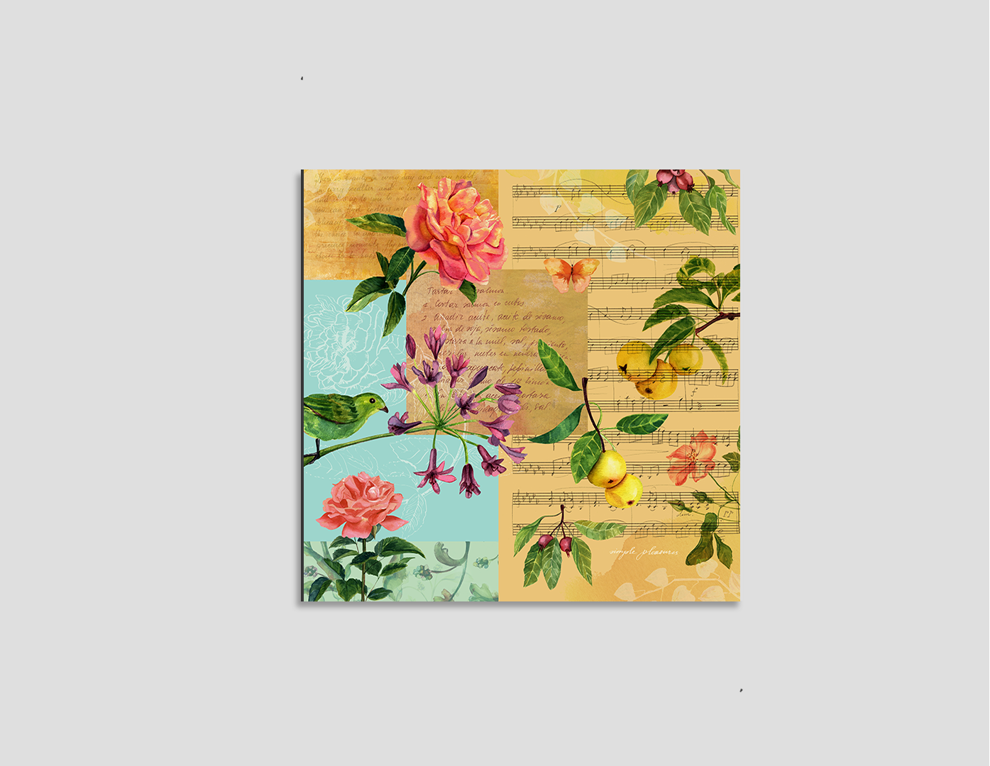 TAPIZ CON FLORES