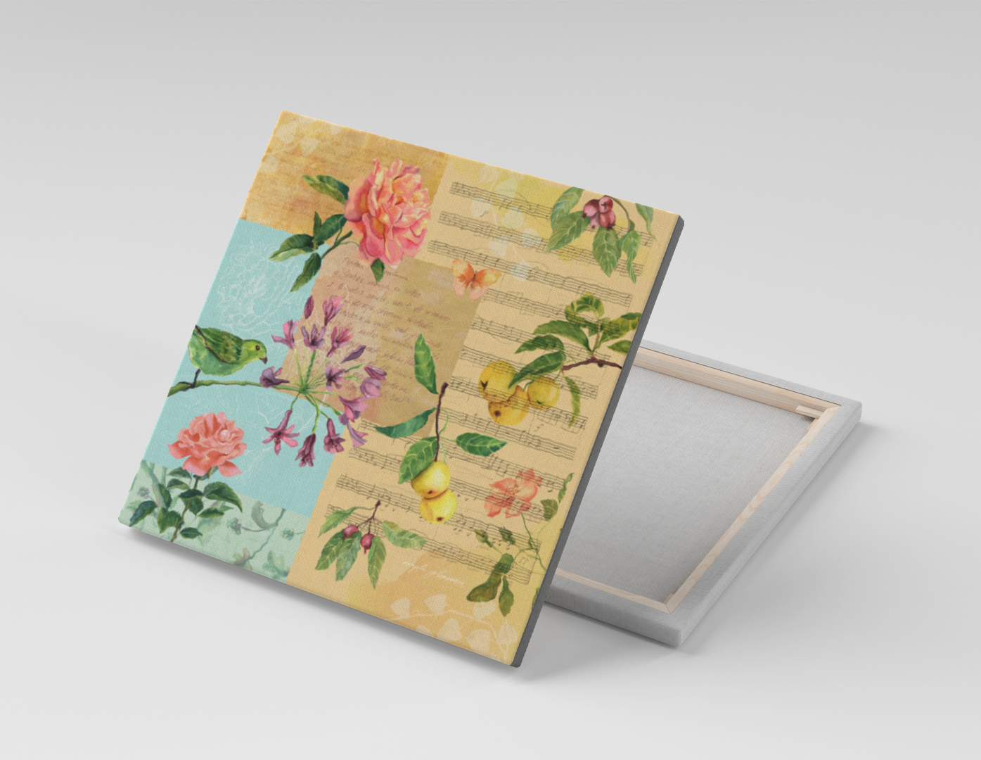 TAPIZ CON FLORES