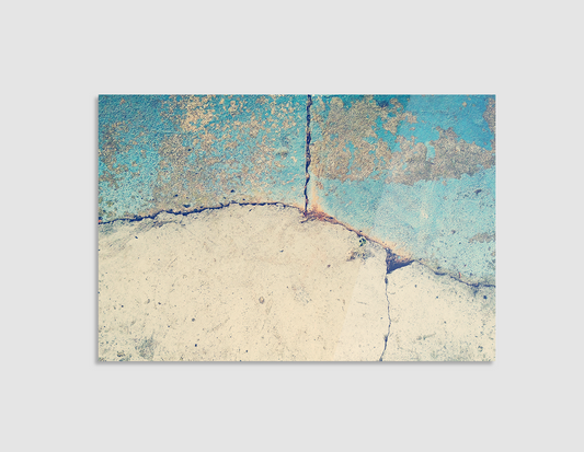 PINTURA AZUL DESGASTADA