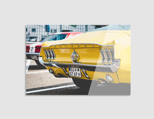PARTE TRASERA MUSTANG AMARILLO