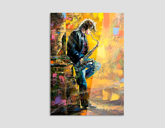 PINTURA DE SAXOFONISTA