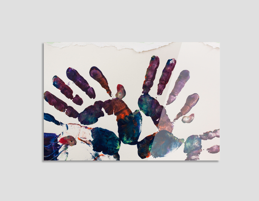 HUELLAS DE MANOS DE COLORES