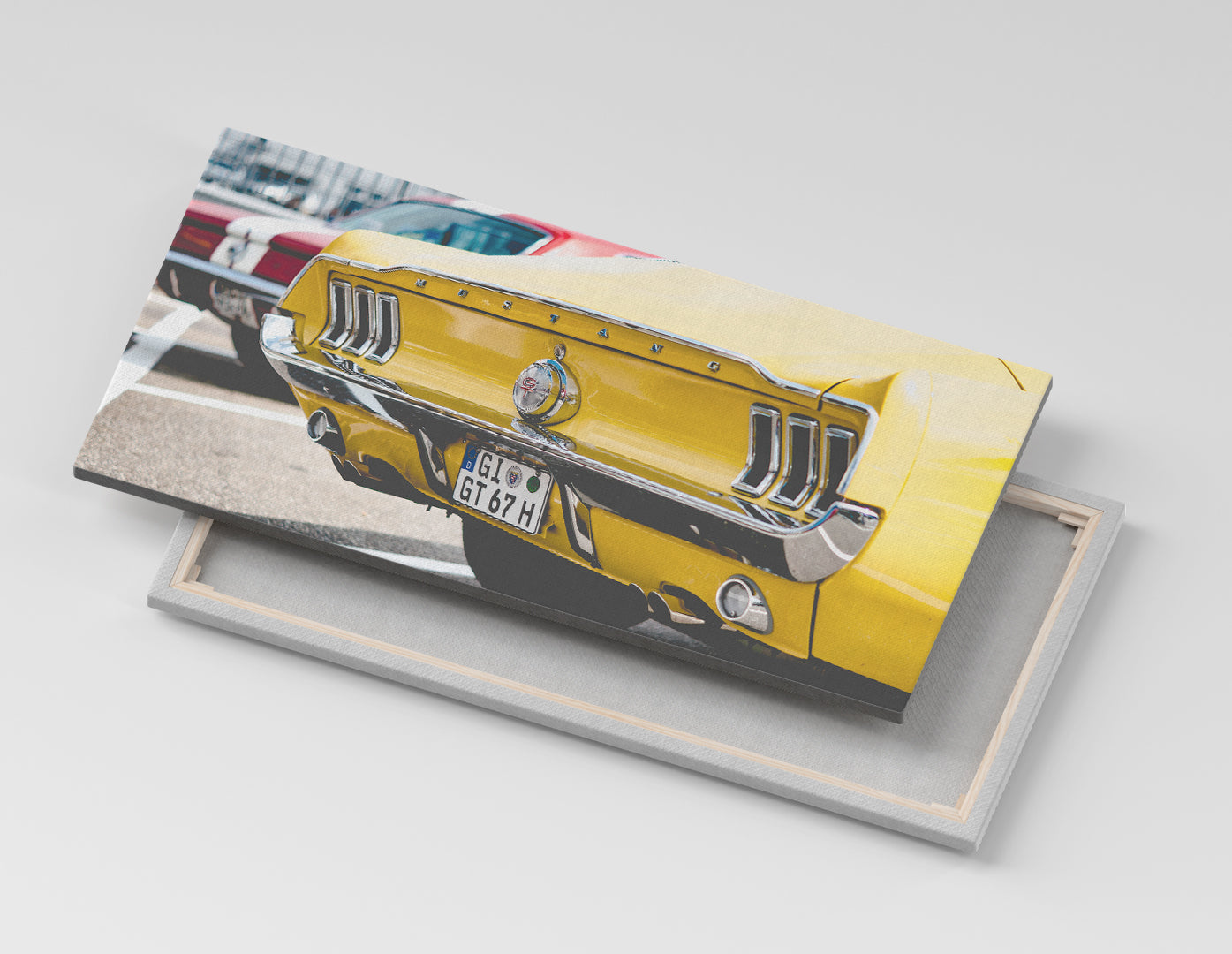 PARTE TRASERA MUSTANG AMARILLO
