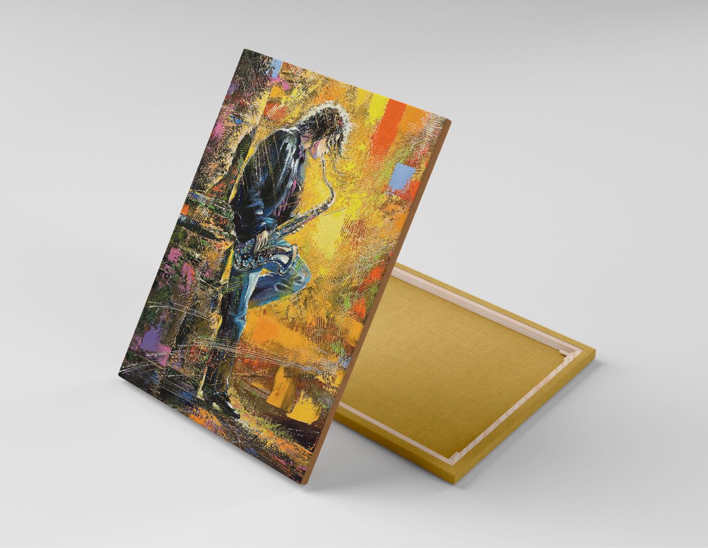 PINTURA DE SAXOFONISTA